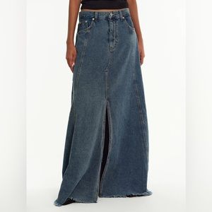 Source Unknown Maxi Denim Skirt